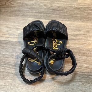 Sam Edelman Black Elastic Sandals